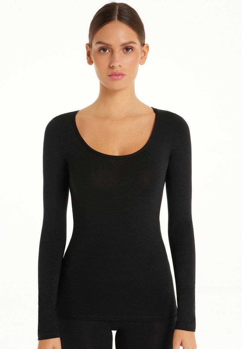 Tezenis Tezenis ROUND-NECK - Long sleeved top - nero Wochenangebot