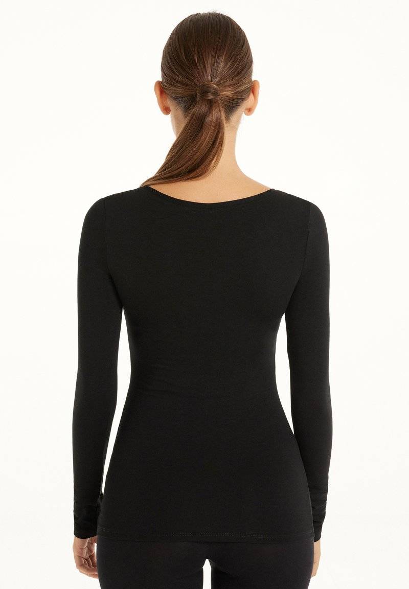 Tezenis Tezenis ROUND-NECK - Long sleeved top - nero Wochenangebot