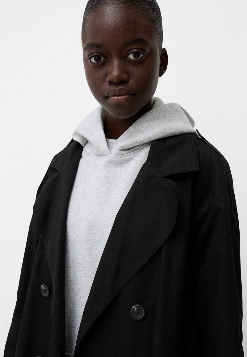 Bershka Bershka Trenchcoat - black Letzte 2 Tage