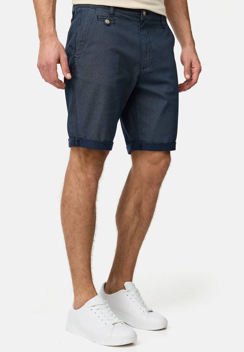 INDICODE JEANS INDICODE JEANS CUBA - Shorts - mottled blue Zeitbegrenzte Promotion