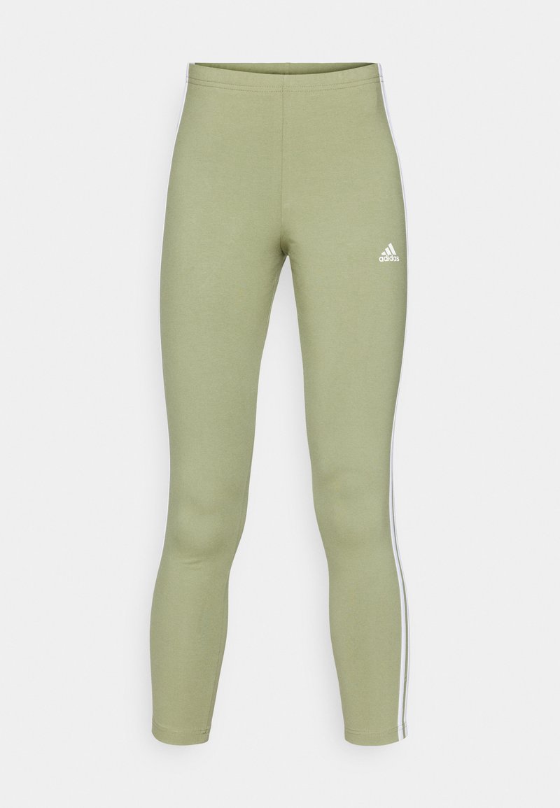 adidas Sportswear adidas Sportswear ESSENTIALS 3 STRIPES HIGH WAISTED - Leggings - tent green Rabatte dieses Monats