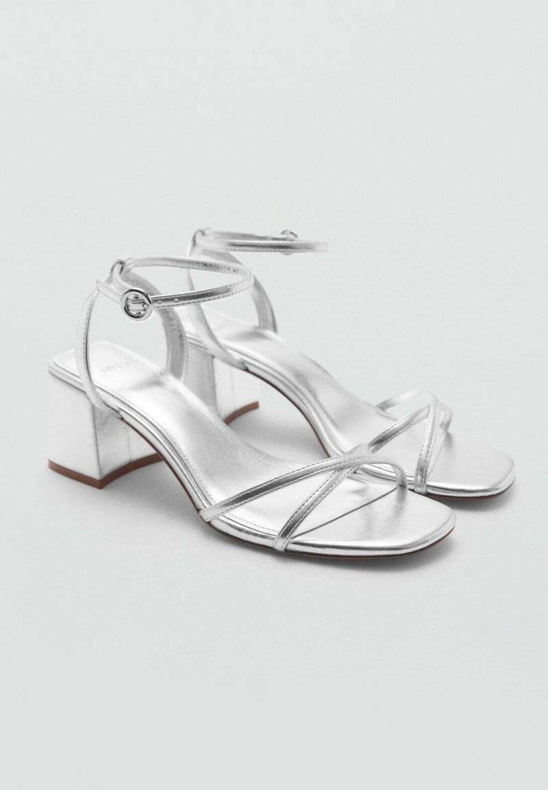 Mango Mango Sandals - plata Saisonschlussverkauf