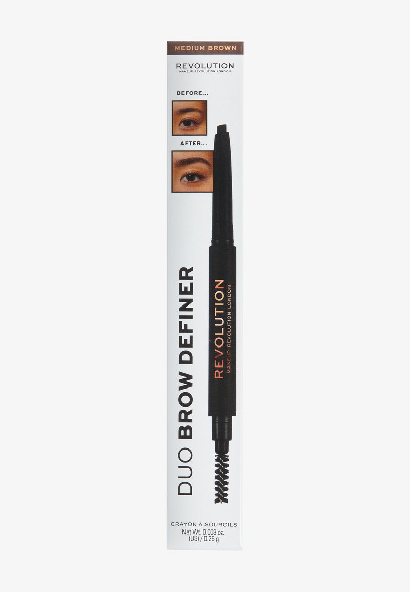 Makeup Revolution Makeup Revolution REVOLUTION DUO BROW DEFINER PENCIL - Eyebrow pencil - medium brown Kostenlose Rückgabe