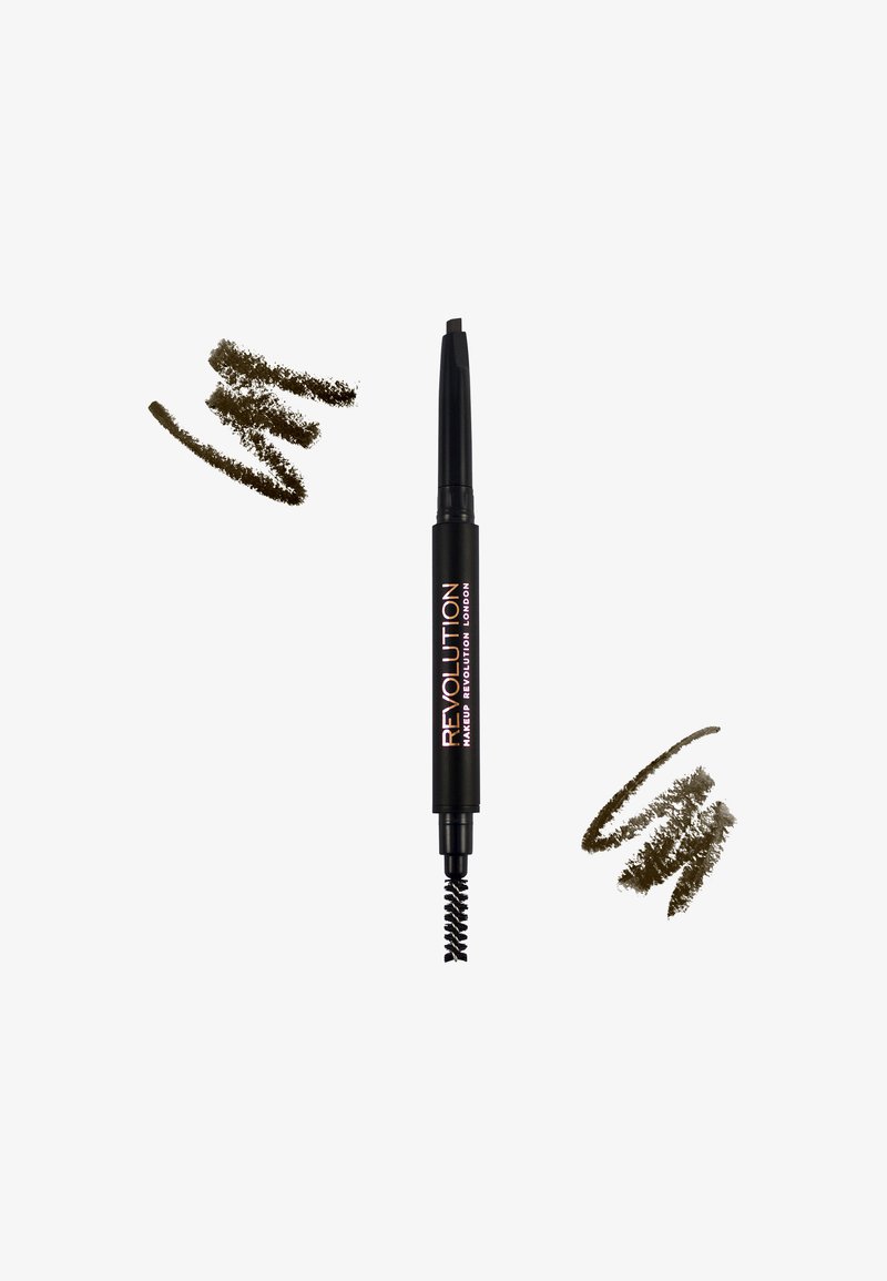 Makeup Revolution Makeup Revolution REVOLUTION DUO BROW DEFINER PENCIL - Eyebrow pencil - medium brown Kostenlose Rückgabe
