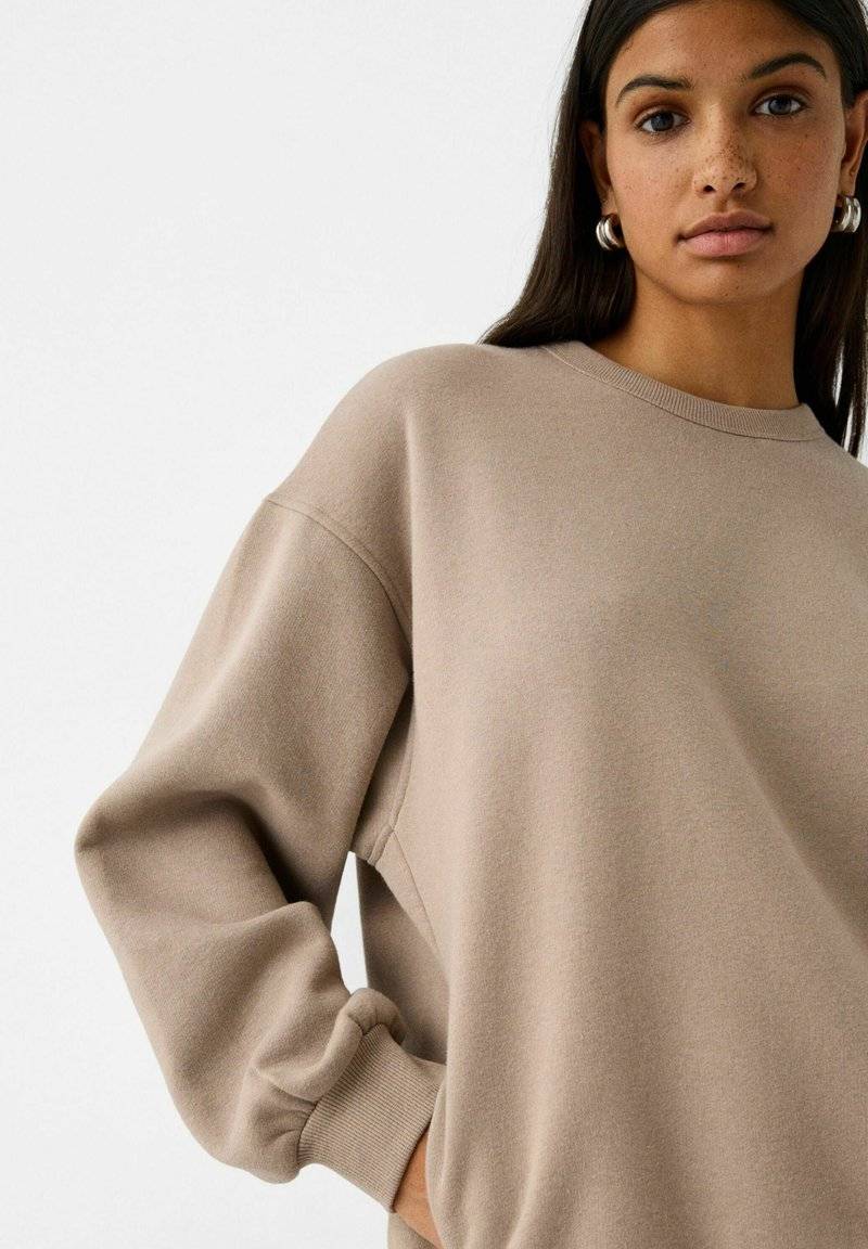 Bershka Bershka Sweatshirt - sand Letzte 3 Tage