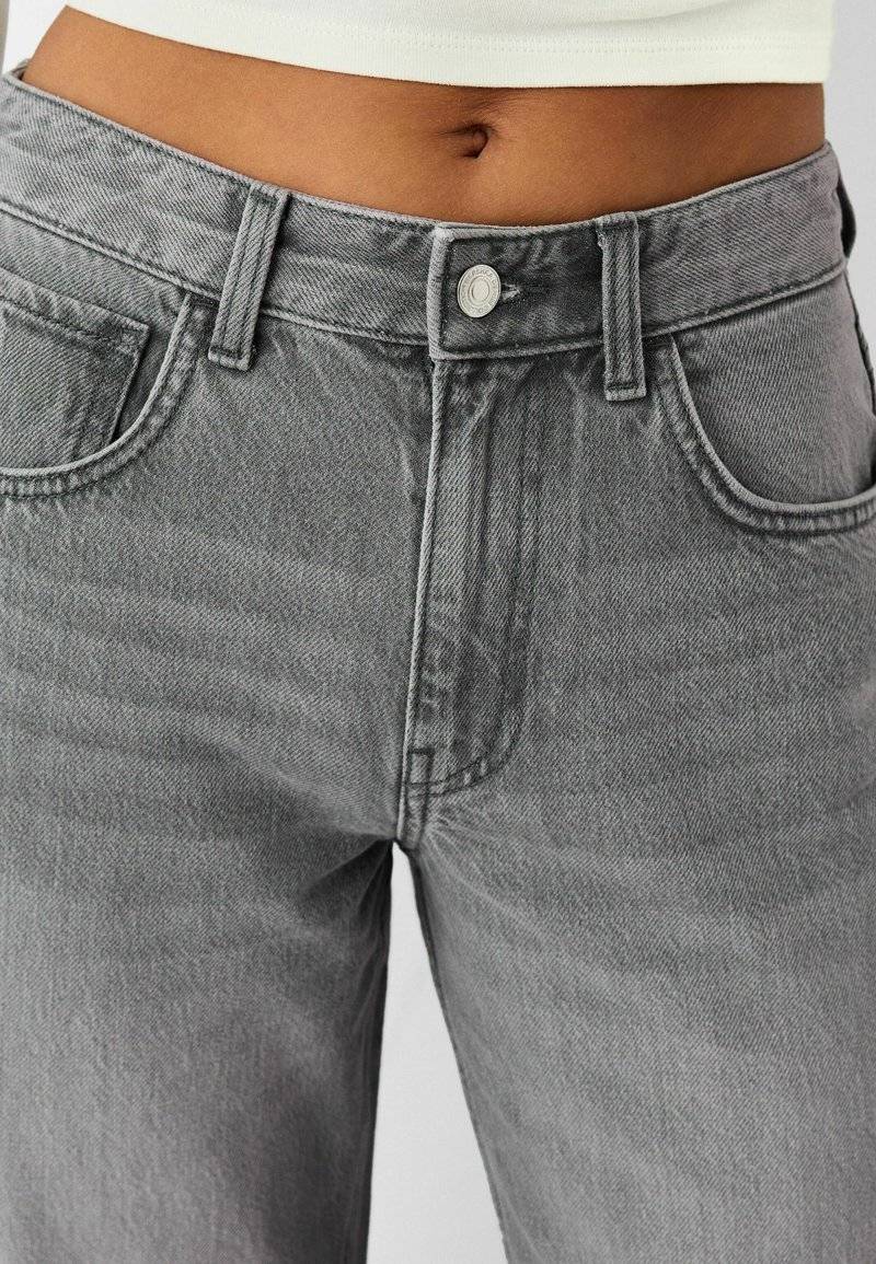 Bershka Bershka Flared Jeans - mottled dark grey Zeitbegrenzte Promotion