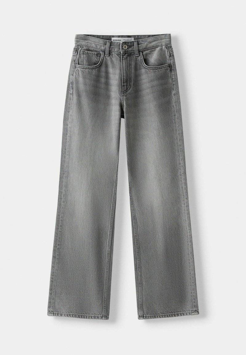 Bershka Bershka Flared Jeans - mottled dark grey Zeitbegrenzte Promotion