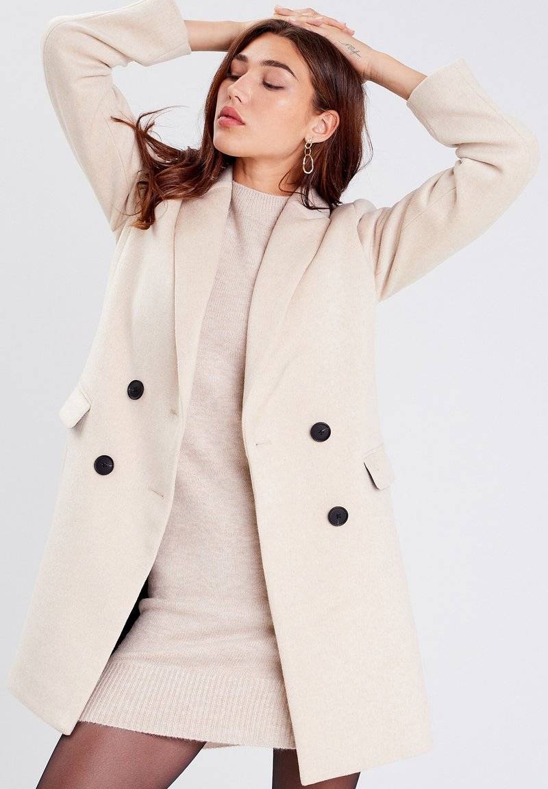 Cache Cache Cache Cache GERADER MIT KNÖPFEN - Classic coat - beige Bis zu 65% Rabatt
