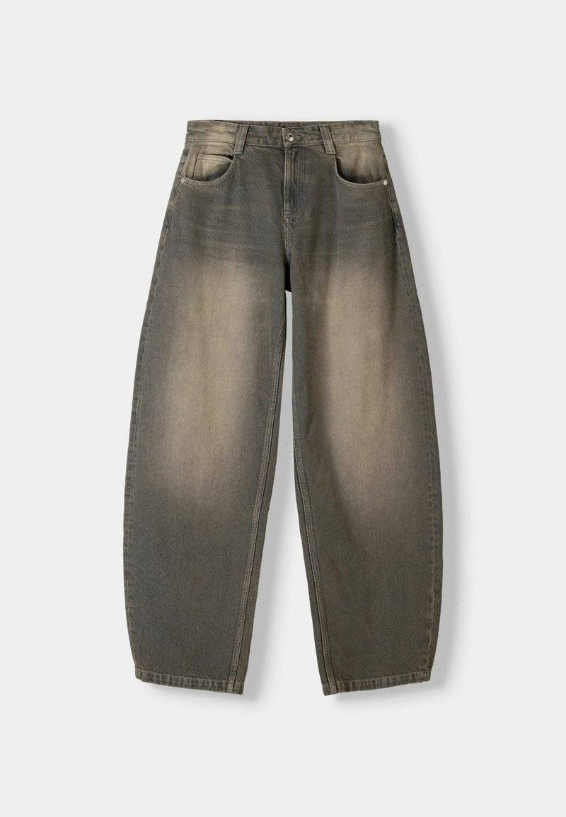 Bershka Bershka BALLOON FIT - Relaxed fit jeans - mottled dark grey Nur für heute