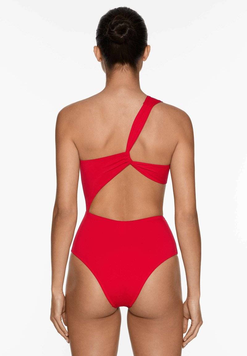 OYSHO OYSHO ASYMMETRIC - Swimsuit - red Speichern exportieren