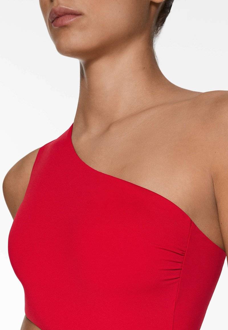 OYSHO OYSHO ASYMMETRIC - Swimsuit - red Speichern exportieren