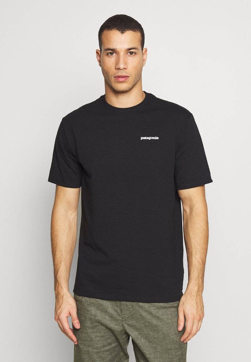 Patagonia Patagonia LOGO TEE - Print T-shirt - black Riesige Rabatte