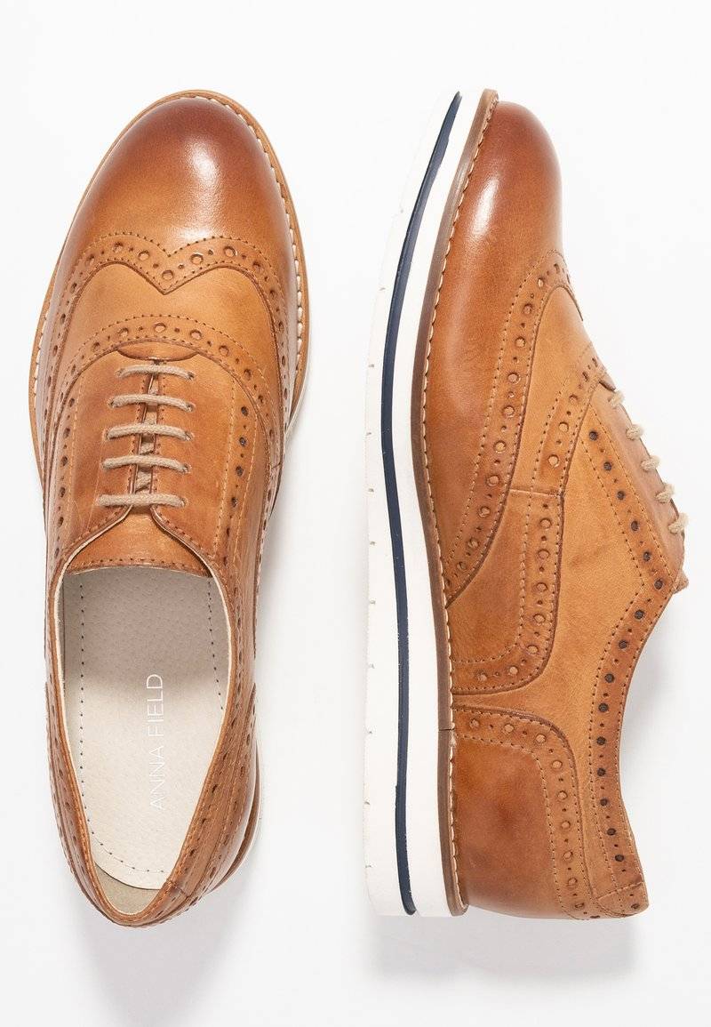 Anna Field Anna Field LEATHER - Casual lace-ups - cognac Osterangebot