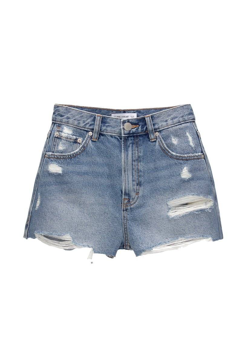 PULL&BEAR PULL&BEAR Denim shorts - blue denim Bis zu 50% Rabatt