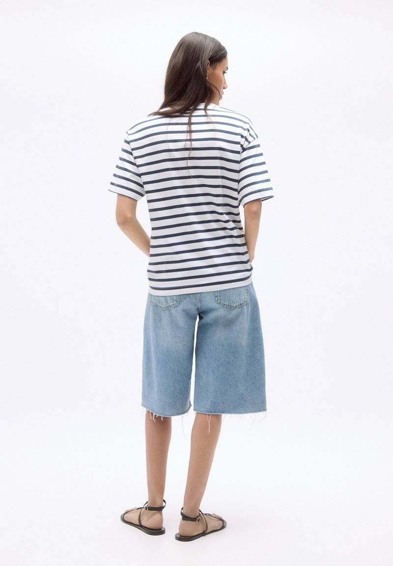 PULL&BEAR PULL&BEAR SHORT SLEEVE - Basic T-shirt - dark blue Bis zu 60% Rabatt