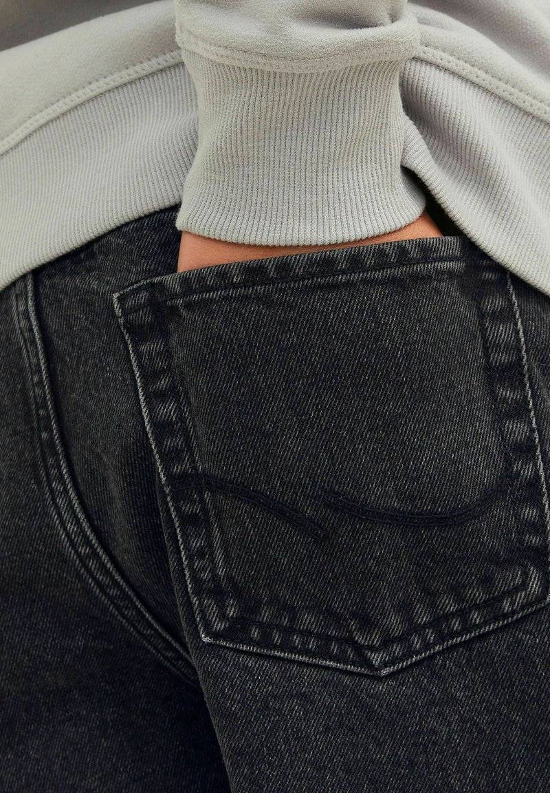Jack & Jones Junior Jack & Jones Junior ALEX ORIGINAL MF BAGGY - Flared Jeans - black denim Clearance-Verkauf