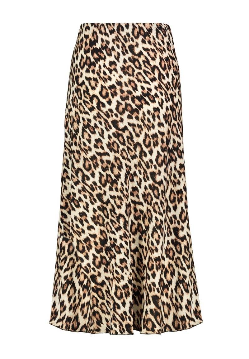 Sublevel Sublevel LEOPARDEN - Maxi skirt - middle brown Kostenloser Versand international