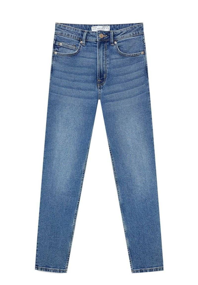 Stradivarius Stradivarius SLIM FIT - Slim fit jeans - dark blue 50% Rabatt für begrenzte Zeit