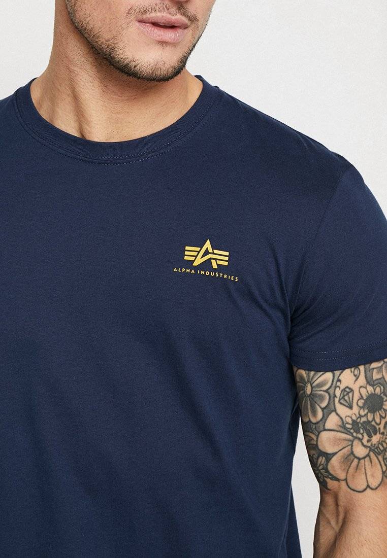Alpha Industries Alpha Industries SMALL LOGO - Basic T-shirt - new navy Rabatte dieses Monats