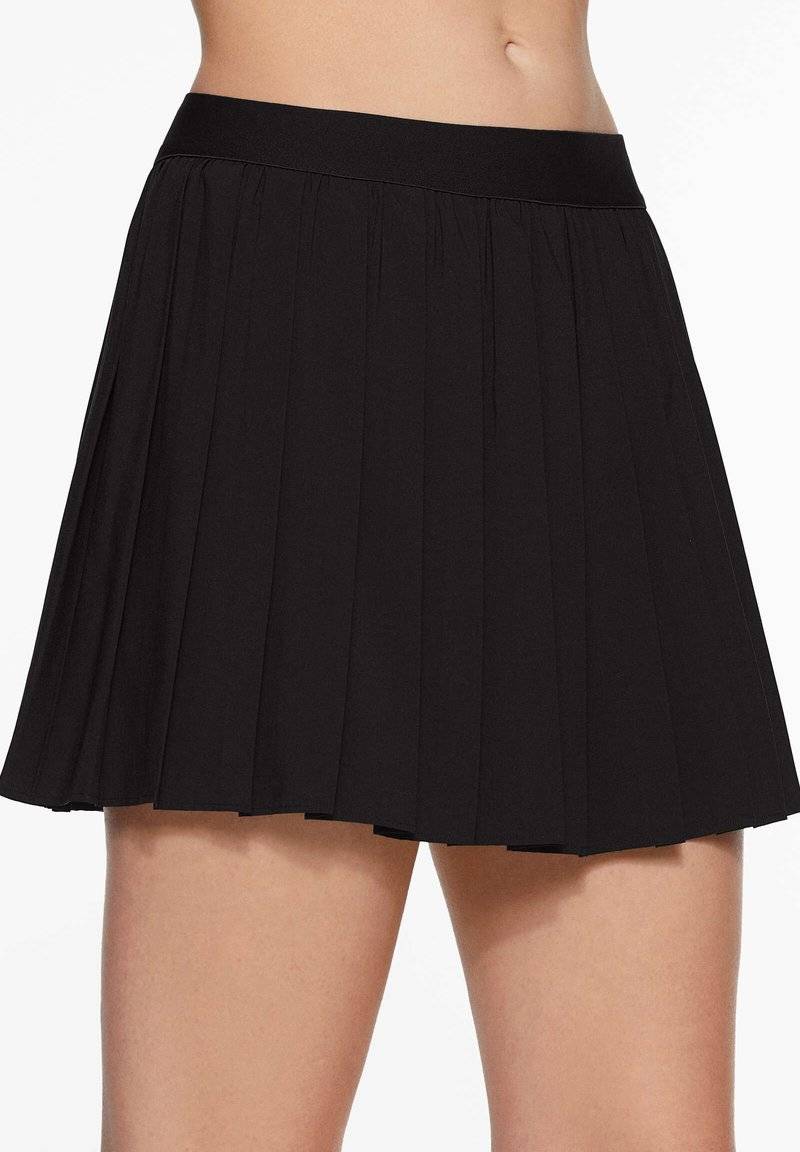 OYSHO OYSHO PLEATED COMPRESSIVE - Sports skirt - black Blitzverkäufe