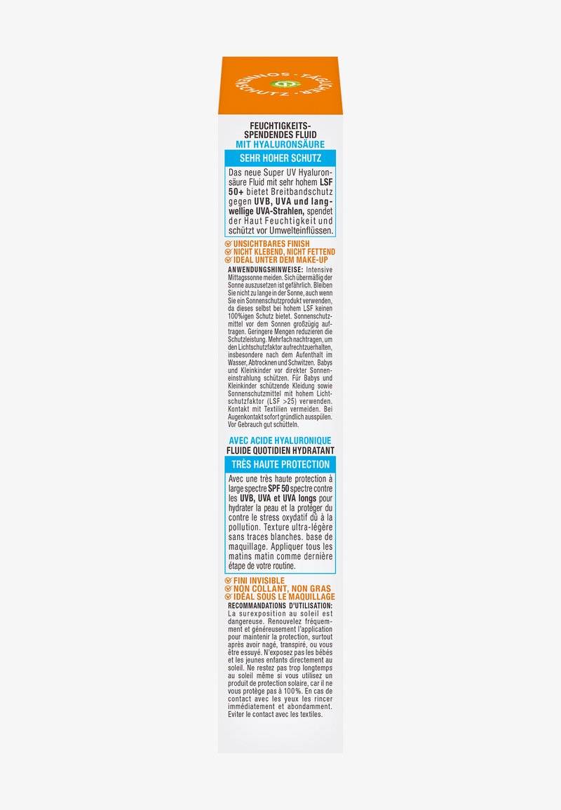 Garnier Garnier SUNSCREEN FLUID WITH SPF 50+ - Sun protection Blitzangebot
