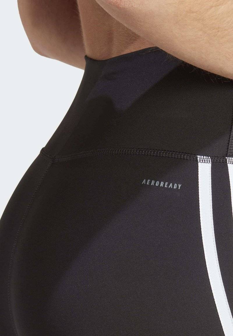 adidas Performance adidas Performance ESSENTIALS 3-STRIPES HIGH-WAISTED 7/8 - Leggings - black Nur für heute