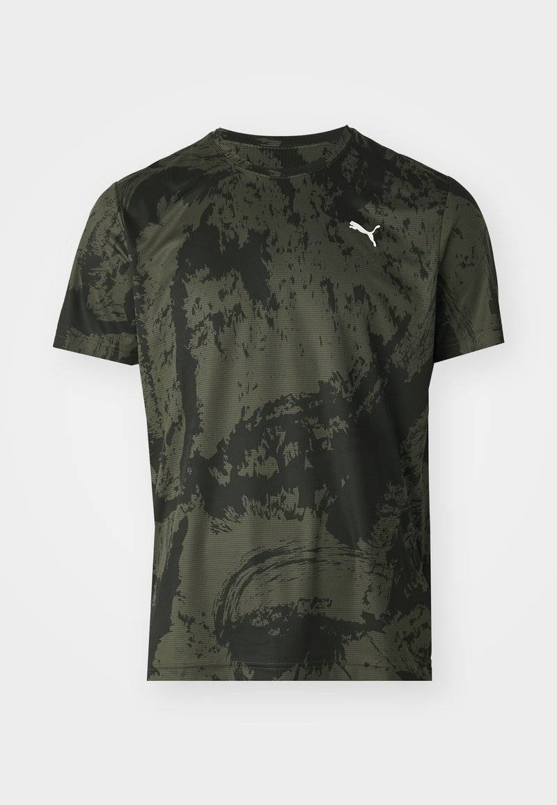Puma Puma TRAIN ALL DAY TEE - Print T-shirt - dark olive Speichern exportieren