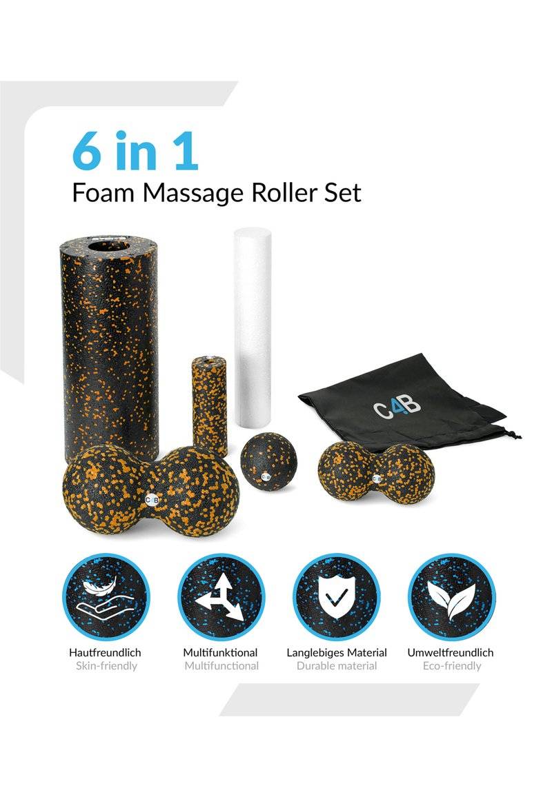 Club4Brands Club4Brands SET - Fitness / Yoga - black orange Online