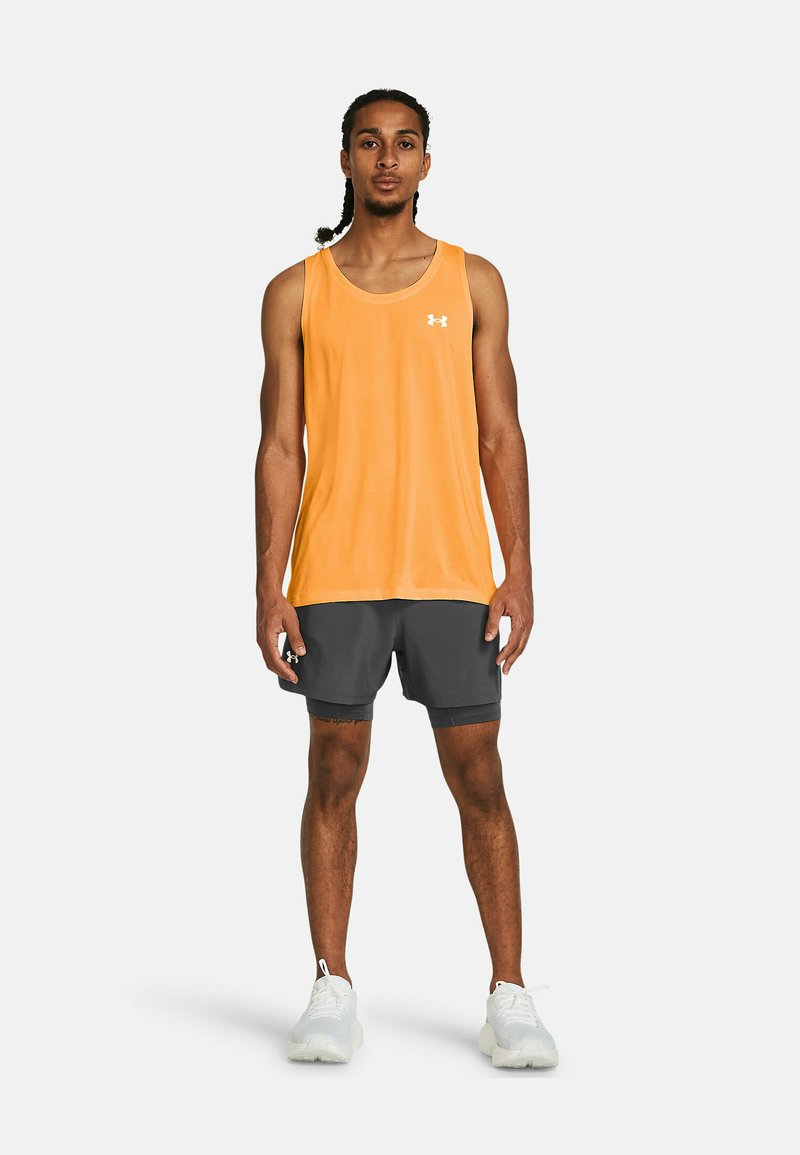 Under Armour Under Armour LAUNCH SHORTS 2-IN-1 - Sports shorts - castlerock Sonderangebot der Fabrik