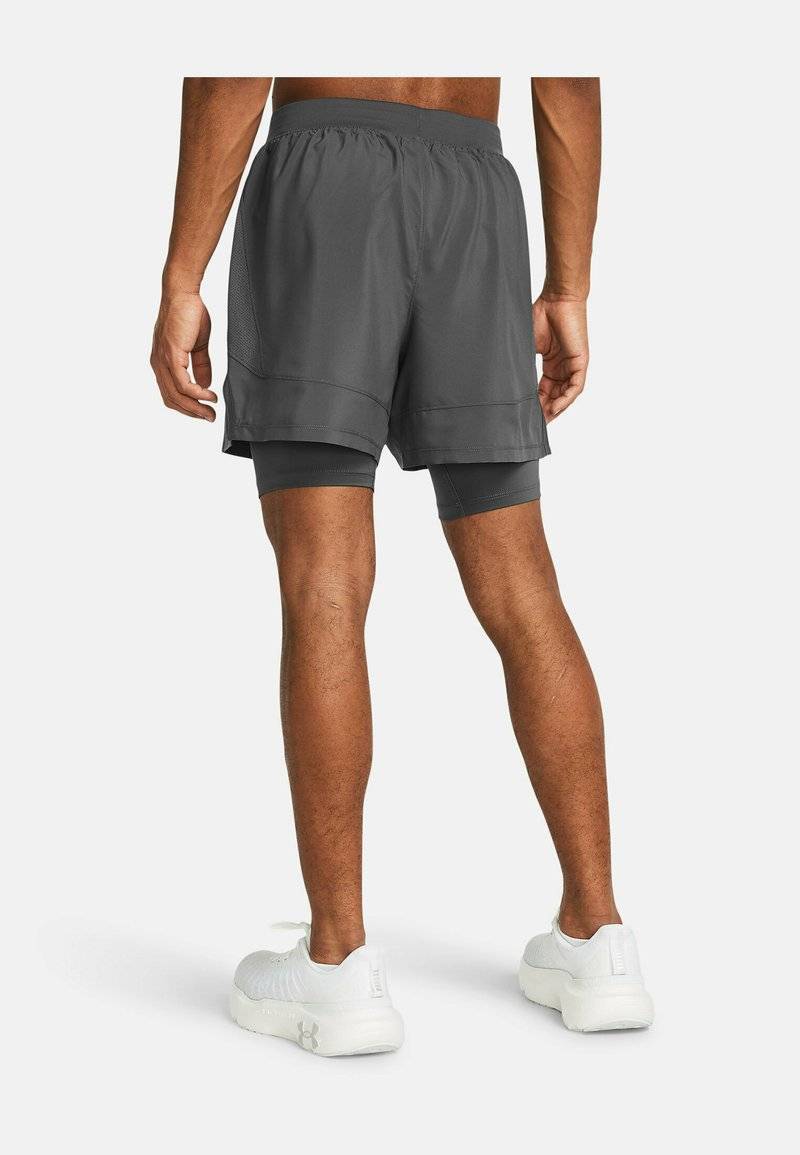 Under Armour Under Armour LAUNCH SHORTS 2-IN-1 - Sports shorts - castlerock Sonderangebot der Fabrik