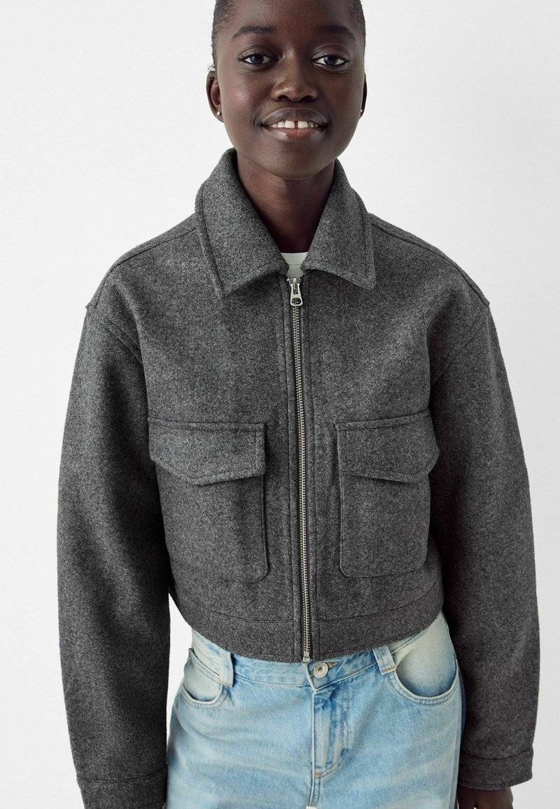 Bershka Bershka Summer jacket - blue grey Online Shopping
