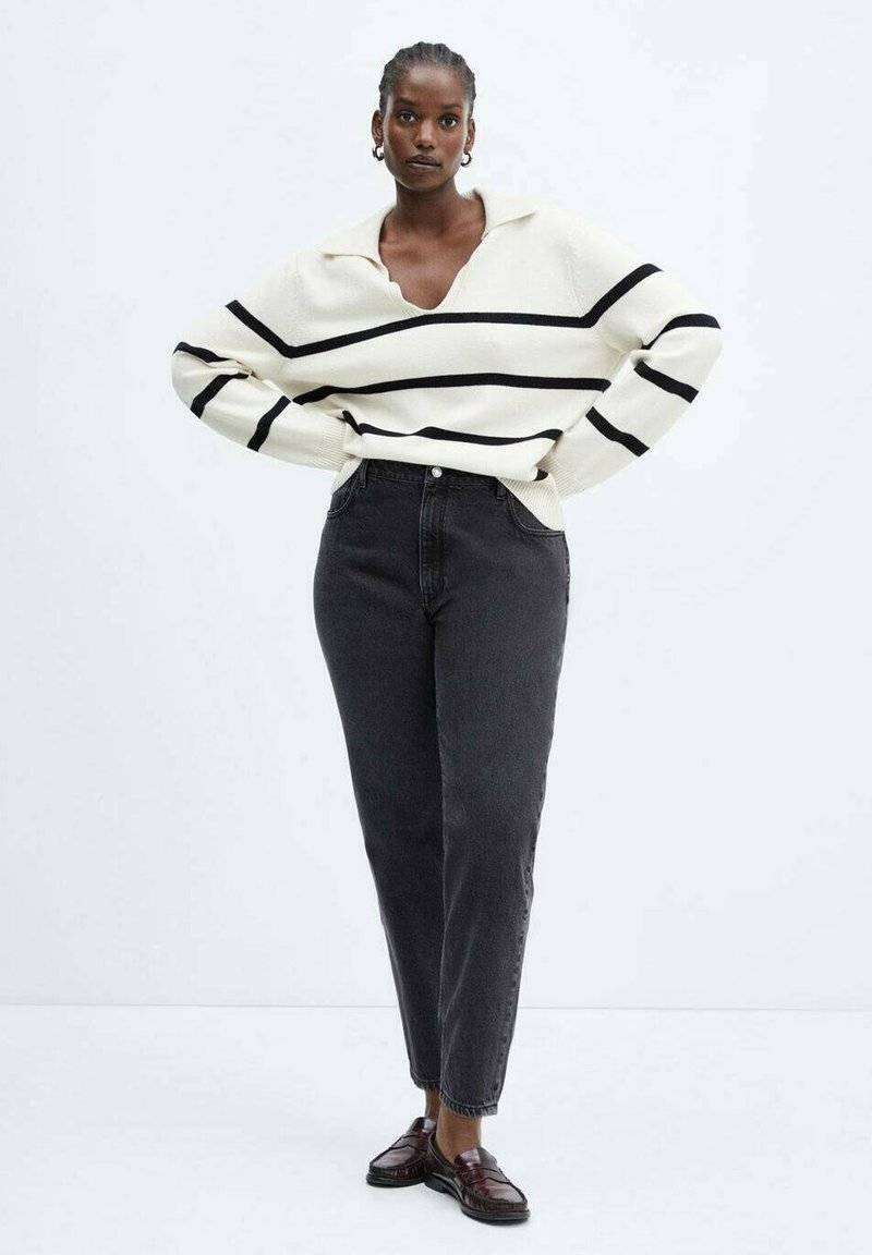 Mango Mango Straight leg jeans - black denim Jubiläumsangebot