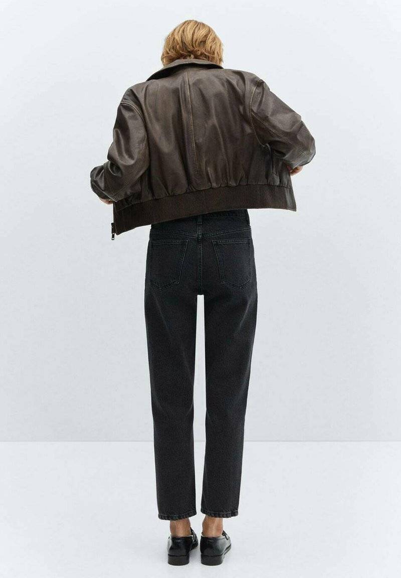 Mango Mango Straight leg jeans - black denim Jubiläumsangebot