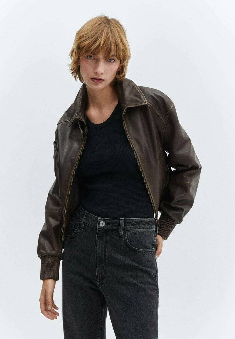Mango Mango Straight leg jeans - black denim Jubiläumsangebot