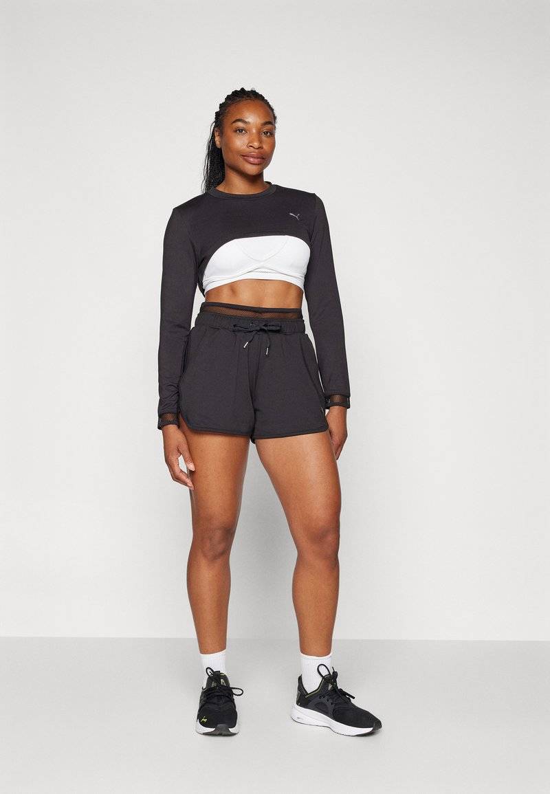 Puma Puma PAMELA REIF CROPPED - Long sleeved top - black Super Rabatt