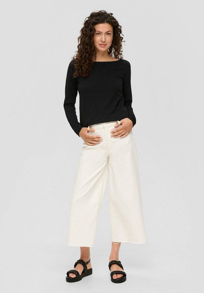 s.Oliver s.Oliver MIT U-BOOT-AUSSCHNITT - Long sleeved top - schwarz Limitierter Zeitrabatt