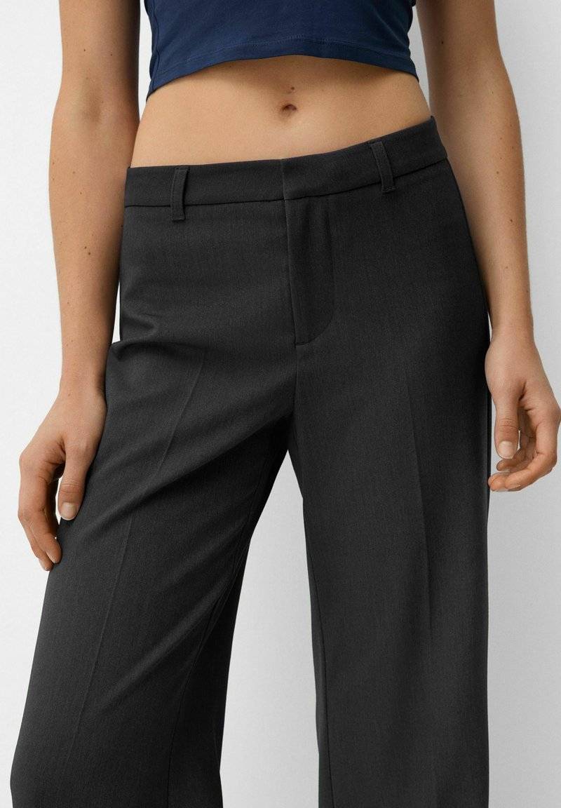 Bershka Bershka Trousers - mottled grey Rabatt