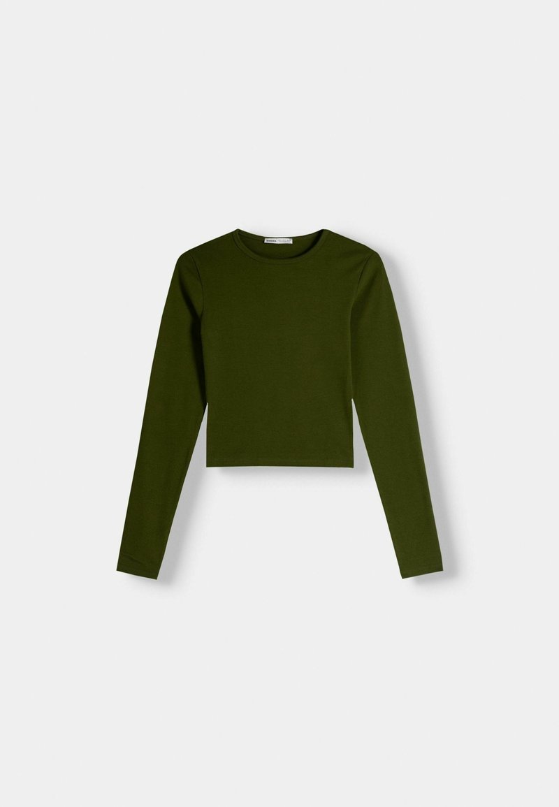 Bershka Bershka LONG SLEEVE - Long sleeved top - green Online Shopping