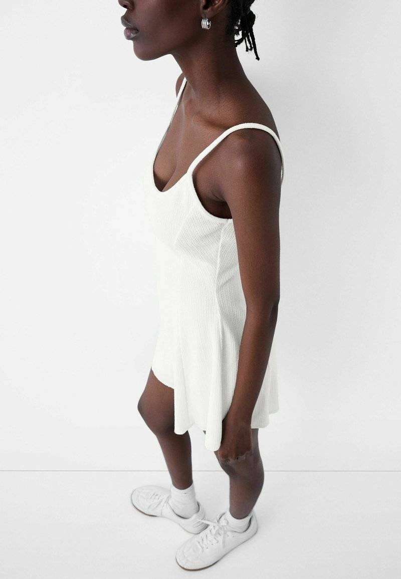 Bershka Bershka PRINTED - PLAYSUIT - Jumpsuit - white Osterangebot