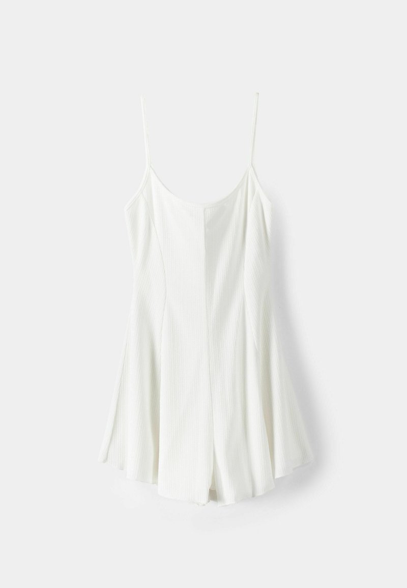 Bershka Bershka PRINTED - PLAYSUIT - Jumpsuit - white Osterangebot