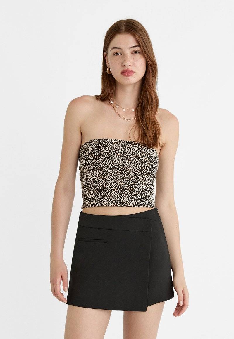 Stradivarius Stradivarius A-line skirt - black Vatertagsangebot