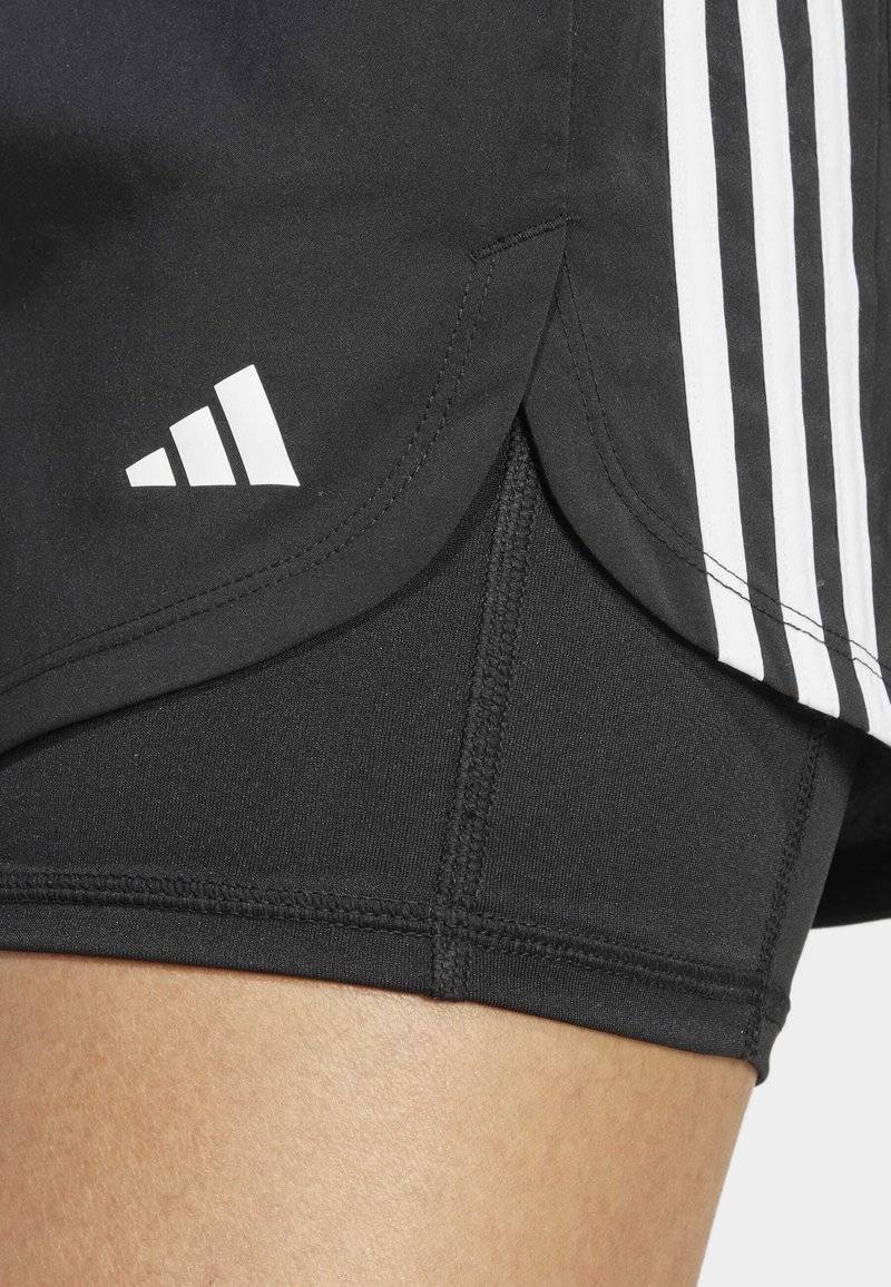 adidas Performance adidas Performance PACER 3-STRIPES WOVEN - Sports shorts - black Zeitlich begrenztes Angebot