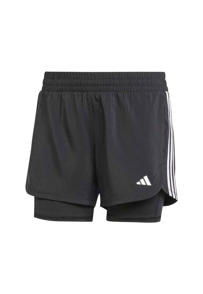 adidas Performance adidas Performance PACER 3-STRIPES WOVEN - Sports shorts - black Zeitlich begrenztes Angebot