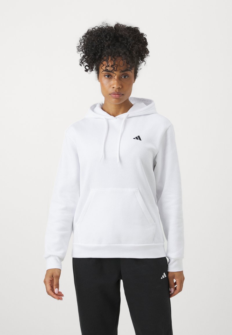 adidas Sportswear adidas Sportswear ESSENTIALS SMALL LOGO FEEL COZY HOODIE - Hoodie - white Große Rabatte