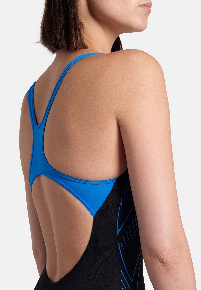 Arena Arena REFLECTING - Swimsuit - black blue river Neuheiten
