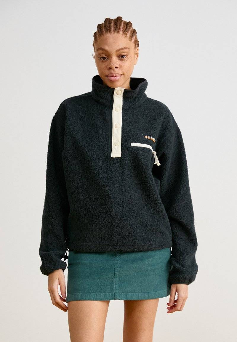 Columbia Columbia HELVETIA™ CROPPED HALF SNAP - Fleece jumper - black Letzte 3 Tage