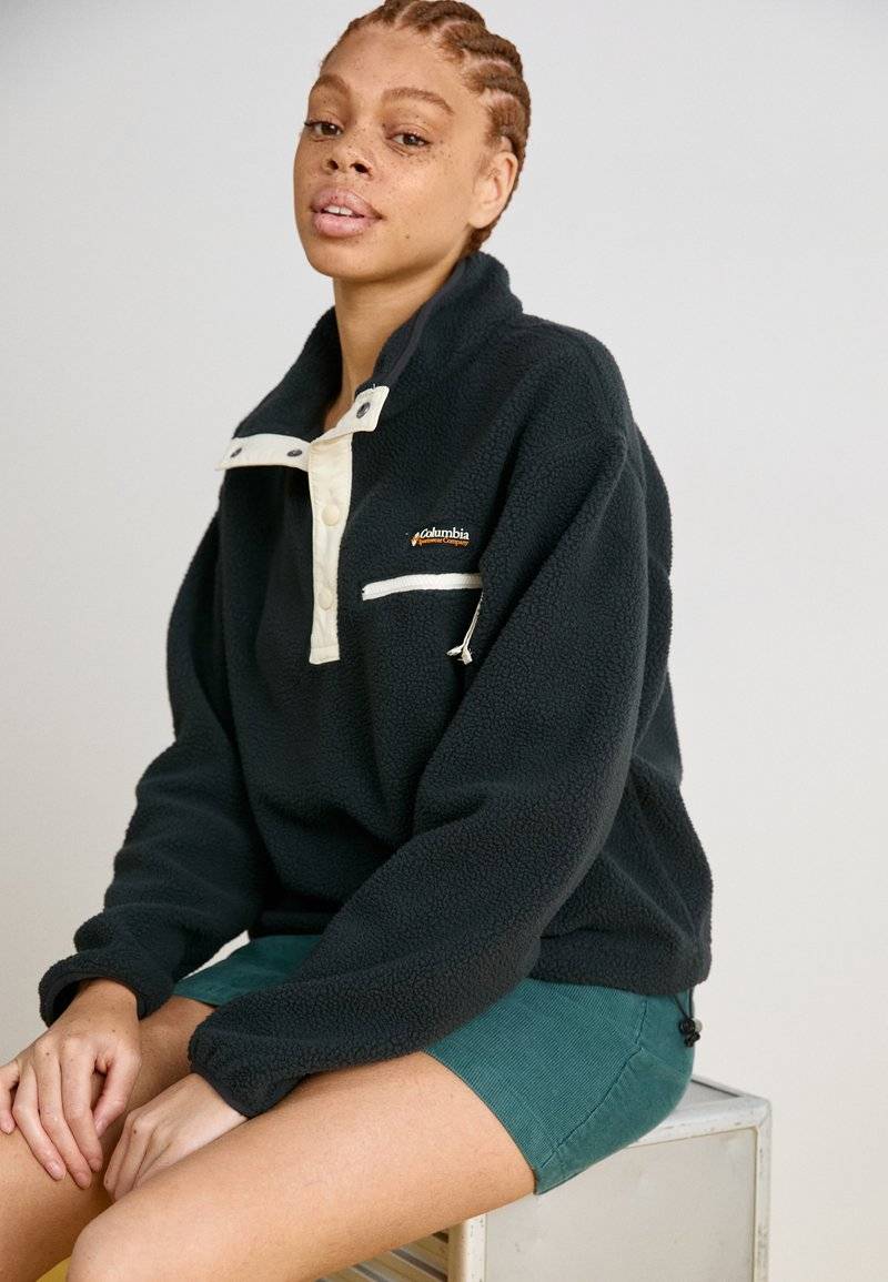 Columbia Columbia HELVETIA™ CROPPED HALF SNAP - Fleece jumper - black Letzte 3 Tage