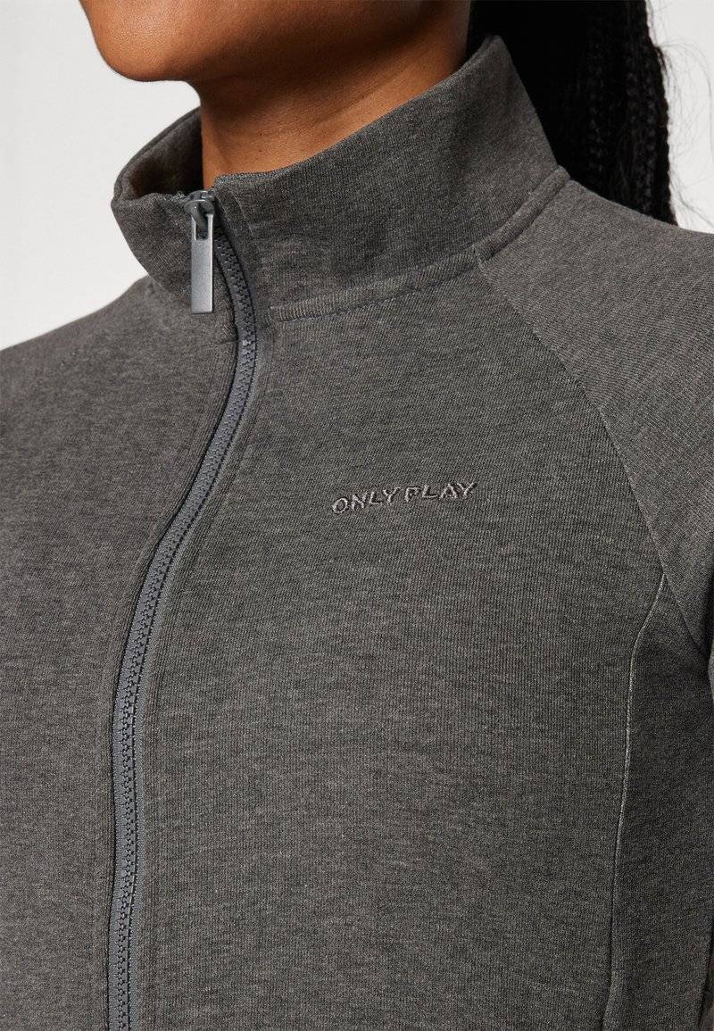 ONLY Play ONLY Play ONPMELINA ZIP - Zip-up sweatshirt - dark grey melange Osterangebot