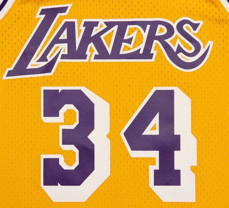 Mitchell & Ness Mitchell & Ness Swingman Los Angeles Lakers - Shaquille O'Neal - NBA jersey - light gold Jubiläumsangebot