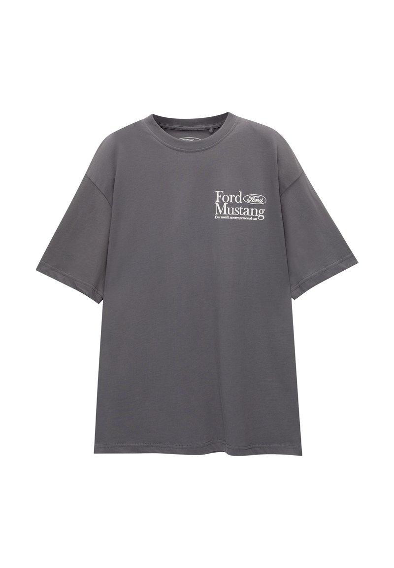 PULL&BEAR PULL&BEAR FORD SHORT SLEEVE - Print T-shirt - grey Discount Store für neue Produkte
